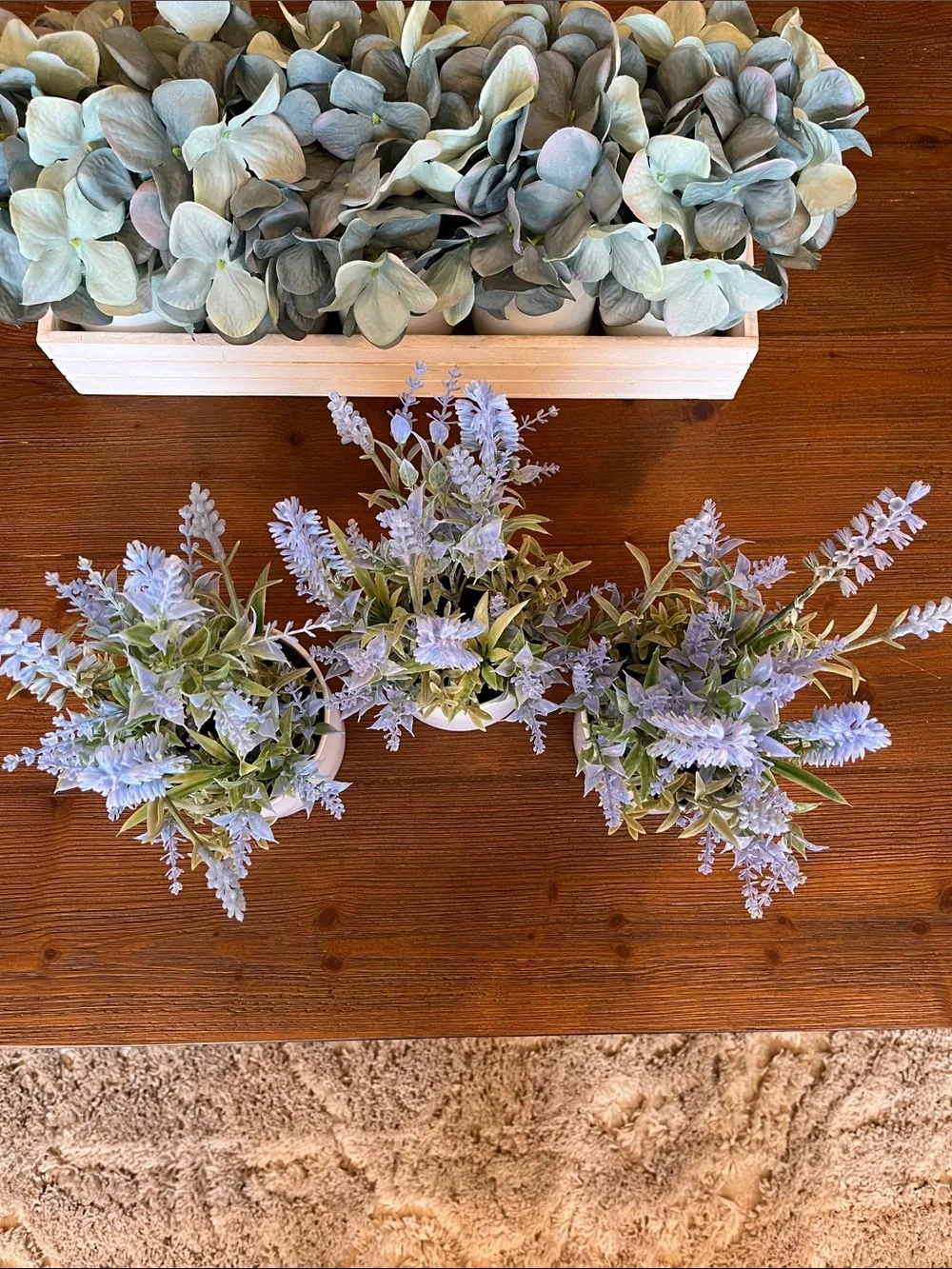 NWT Threshold Potted Faux Plant Lavender 3-3/4 x 10 Set of 3